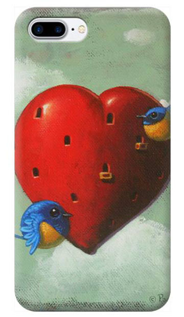 © Paolo Rui; smartphone cover, bird, heart, St.Valentine's Day, Vivid Niltava, home