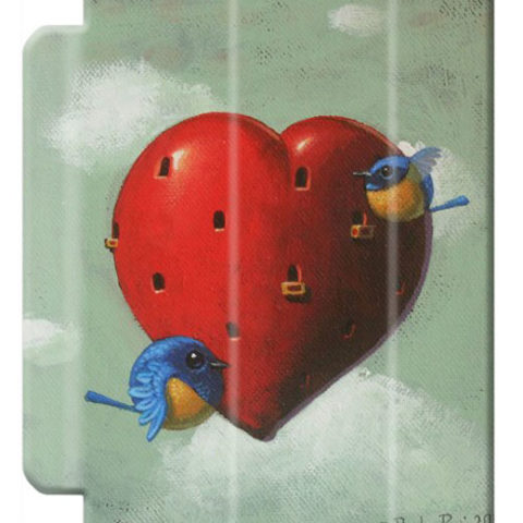 © Paolo Rui; tablet cover, bird, heart, St.Valentine's Day, Vivid Niltava, home